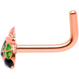 18G 5/16 Rose Gold Tone Pot O Gold L Shaped Nose Ring