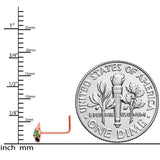 22G 5/16 Rose Gold Tone Pot O Gold L Shaped Nose Ring