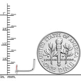 18G 5/16 Pink Ears Nerdy Easter Bunny L Shaped Nose Ring