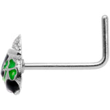 22G 5/16 St Patricks Day Pot O Gold L Shaped Nose Ring