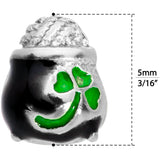 22G 5/16 St Patricks Day Pot O Gold L Shaped Nose Ring