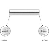 5mm to 6mm Silver Tone Aluminum Body Piercing Ball Removal Tool