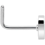 20G 5/16 Black Grey Purple Asexual Pride Heart L Shaped Nose Ring