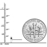 20G 3/8 Black Grey Purple Asexual Pride Heart Nose Bone