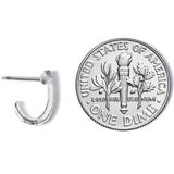 20G 5/16  Steel Dainty Dots Faux Hoop L Shaped Nose Ring