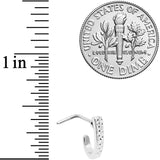 20G 5/16  Steel Dainty Dots Faux Hoop L Shaped Nose Ring