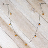14G 5/8 Orange Pumpkin Patch Halloween Dangle Nipple Chain