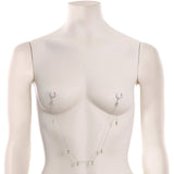 14G 9/16 Clear Gem Pineapple BCR Captive Ring Dangle Nipple Chain