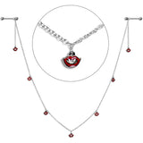 14G 5/8 Red Monster Fang Halloween Dangle Nipple Chain
