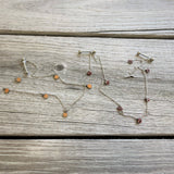 14G 5/8 Orange Pumpkin Patch Halloween Dangle Nipple Chain