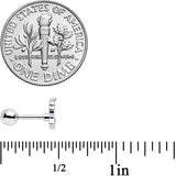 16G 1/4 Blue Hat Snowman Winter Holiday Cartilage Tragus Earring