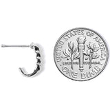 20G 3/8 Steel Chain Link Faux Hoop Nose Bone