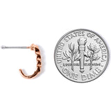 20G 3/8 Rose Gold Tone Chain Link Faux Hoop Nose Bone