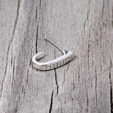 20G 3/8 Steel Dainty Dots Faux Hoop Nose Bone