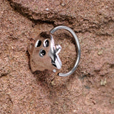 20G 5/16 Scary Boo Ghost Halloween Nose Hoop