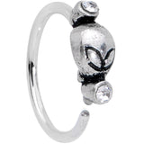 20G 5/16 Clear Gem Outer Space Alien Nose Hoop