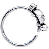 20G 5/16 Clear Gem Outer Space Alien Nose Hoop
