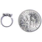 20G 5/16 Clear Gem Outer Space Alien Nose Hoop