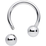 14G 7/16 Classic Steel Horseshoe Circular Barbell
