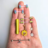 5mm to 6mm Green Aluminum Body Piercing Ball Removal Tool