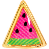 20G 5/16 Gold Tone Watermelon L Shaped Nose Ring