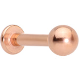 14G 5/16 Rose Gold Tone Simple Labret Monroe Tragus