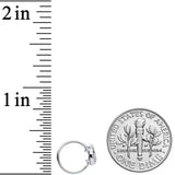 20G 5/16 Clear CZ Gem Silhouette Unicorn Nose Hoop