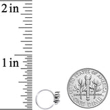 20G 5/16 Clear Gem Paw Print Cat Nose Hoop