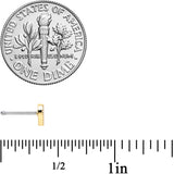 20G 1/4 Clear Gem Pink Heart Flower Feather Nose Bone Set of 3