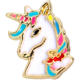 20G 1/4 Rainbow Unicorn L Shaped Nose Ring