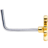 20G 1/4 Rainbow Unicorn L Shaped Nose Ring