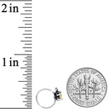 20G 1/4 Yellow Gem Shooting Star Nose Hoop