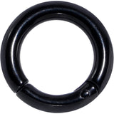 8G 1/2 Black PVD Steel Hinged Segment Ring