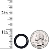 8G 9/16 Black PVD Steel Hinged Segment Ring