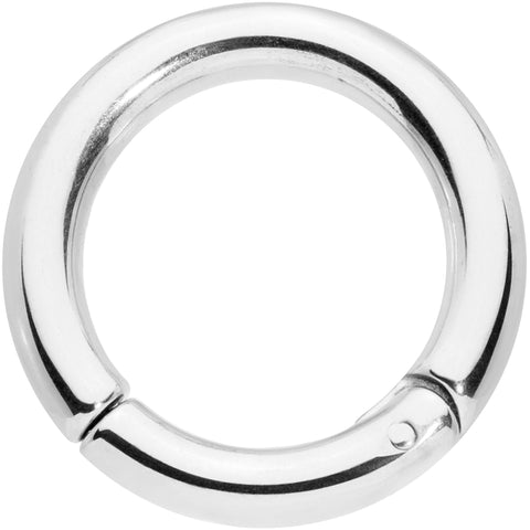 8G 9/16 Stainless Steel Hinged Segment Ring