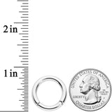 8G 9/16 Stainless Steel Hinged Segment Ring