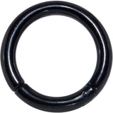 8G 5/8 Black PVD Steel Hinged Segment Ring