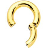 6G 1/2 Gold Tone PVD Steel Hinged Segment Ring