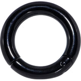 6G 9/16 Black PVD Steel Hinged Segment Ring