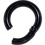 6G 9/16 Black PVD Steel Hinged Segment Ring