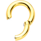 4G 5/8 Gold Tone PVD Steel Hinged Segment Ring