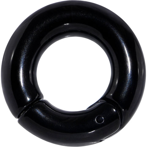 2G 1/2 Black PVD Steel Hinged Segment Ring