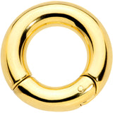 2G 9/16 Gold Tone PVD Steel Hinged Segment Ring