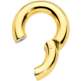 2G 9/16 Gold Tone PVD Steel Hinged Segment Ring