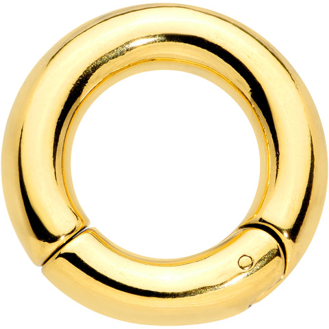 2G 5/8 Gold Tone PVD Steel Hinged Segment Ring