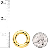2G 5/8 Gold Tone PVD Steel Hinged Segment Ring