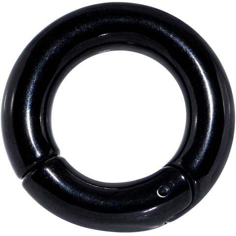 2G 5/8 Black PVD Steel Hinged Segment Ring
