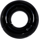 0G 1/2 Black PVD Steel Hinged Segment Ring