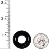 0G 1/2 Black PVD Steel Hinged Segment Ring