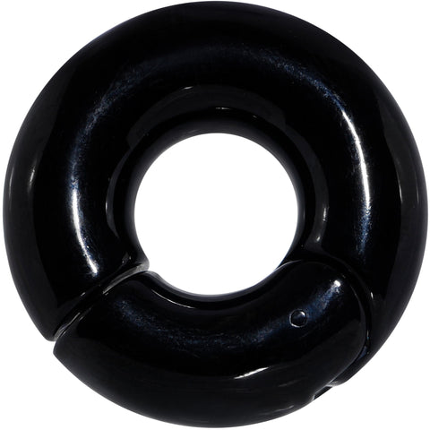 00G 1/2 Black PVD Steel Hinged Segment Ring